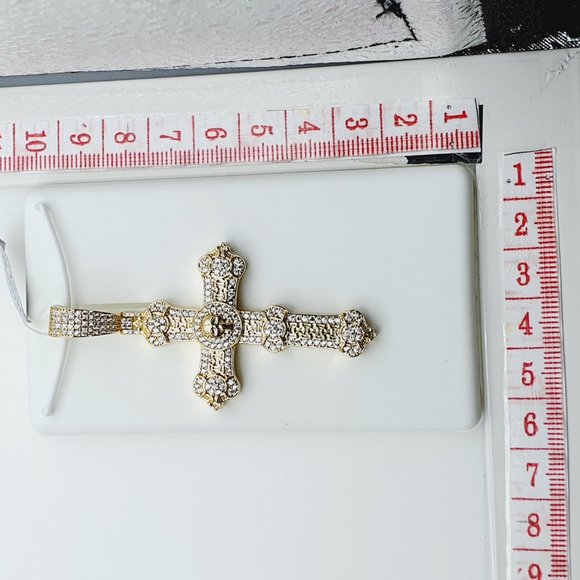 "14K Gold Plated Cubic Zircon Pendant, INUS1BR194 - Picture 8 of 9